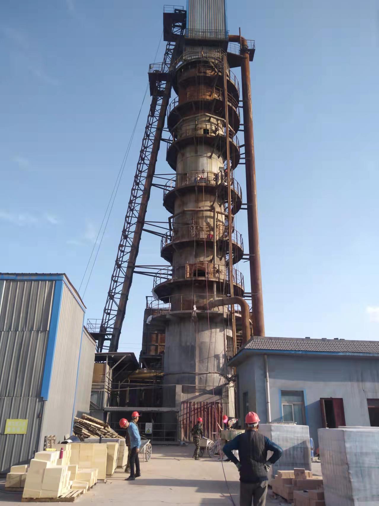 碳素窯爐施工現(xiàn)場